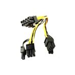 Aogo Pcı-E 8 Pin Erkek - Çift 8 Pin (6+2) Erkek Modüler Güç Kaynağı Kablosu Ekran Kartı Için 8pin Y