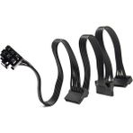 Aogo Pcıe 6pin Modüler Power Kablo 6 Pin 3x Sata Güç Kablosu Pcı-E 6 Pin Erkek - 3 Sata Dişi Güç Splitter