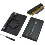 Aogo USB 2.0 Ide 2.5 Harddisk Kutusu + Kılıf Metal Harici Disk Kutusu Ide Pata External Box