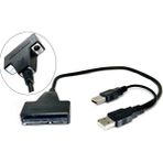Aogo USB 2.0 Sata 2.5/3.5 Inç SSD HDD Adaptör Destekli Sata USB Çevirici Kablo 22 Pin Sata