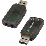 Aogo USB Ses Kartı 3D Sound Tak Kullan Mic Kulaklık Mikrofon Çıkışı Masaüstü Dizüstü Harici Ses Kartı