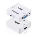 Aogo VGA To HDMI Full Hd 1080P Görüntü ve Ses Dönüştürücü Çevirici VGA2HDMI Converter Adaptör
