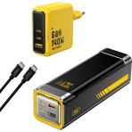 Aohi 27.600 Mah 240W Powerbank, Youth 3 Portlu Şarj Adaptörü - Sarı