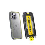 Aohi iPhone 16 Pro The Future Natural Titanium Şeffaf Temperli Cam Koruma ve Telefon Kılıfı