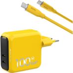 Aohi Magcube 100W 2 Portlu Şarj Adaptörü + 140W 1 mt PD 3.1 480 MBPS Süper Hızlı Şarj ve Data Kablosu Seti