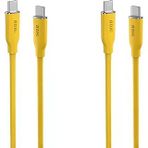 Aohi Silky 140W Type-C to Type-C 1 mt PD 3.1 480 MBPS 2'li Süper Hızlı Şarj ve Data Kablosu Seti