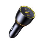 Aohi Superauto Araç İçi 3 Portlu PD 170w Type-C Usb-a Girişli Hızlı Şarj Çakmaklık Adaptörü Siyah