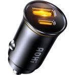 Aohi Superauto Araç Içi Şarjı, 2 Portlu Pd 65W Type-C To Type-C, Usb, Hızlı Şarj Çakmaklık Adaptörü,