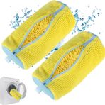 Aoipend 2'li Paket Ayakkabı Yıkama Makinesi Çantası, Ayakkabı için Büyük Boy File Çamaşır Çantası, Her Boyutta Yıkanabilir Spor Ayakkabı, Koşu, Basketbol, Kanvas Ayakkabılar için Önerilen Kullanımlar,