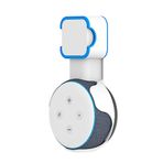 Aokicase Alexa Echo Dot 3. ile uyumlu, duvar askısı, stant tutucu, entegre kablo yönetimi, vida gerekmez, hoparlör aksesuarı rafı (Alexa Echo dot 3., beyaz) A332