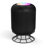 Aokicase Compatible with Apple HomePod 2 Holder Desktop Stand Aluminium Holder Accessories with Integrated Cable Management, Speaker Accessories Rack (Apple HomePod 2, Black) 2 Pieces