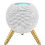 Aokicase Compatible with Apple HomePod Mini Holder Desktop Stand Wooden Holder Accessories with Integrated Cable Management, Speaker Accessories Rack (Apple HomePod Mini, White) 0071