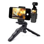 Aokicase Compatible with DJI osmo Pocket Phone Clip Selfie Stick Tripod Holder Accessories for Mounting Bracket DJI Osmo Pocket Anti-Scratch Camera Accessories Black (Tripod)