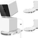 Aokicase For Blink Mini Pan-Tilt Camera Wall Mount for Mounting the Camera on Walls or Ceilings, Drilling, Wall Mount Made of Stainless Steel (Transparent) Pack of 2