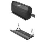 Aokicase For Bose SoundLink Flex Holder Bose SoundLink Flex Desktop Mount Accessories with Integrated Cable Management, Smart Home Speaker Accessory Rack (Bose SoundLink Flex, Transparent) 2 Pieces