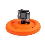 Aokicase GP465 Universal Camera Multifunctional Frisbees Submersible Floating Frisbee for Pets Accessory Camera Accessory (Orange)