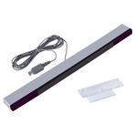 Aokin WiFi için Sensör Çubuğu, Nintendo Wii ve Wii U Konsolu için Yedek Kablolu Kızılötesi Ray Sensör Çubuğu, Şeffaf Stand Dahil