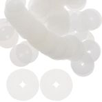 AOKWAWALIY 100 Adet Kaymaz Kanca Engelleyiciler Kaymaz Levhalar Ekran Kanca Aksesuarları 1 İnç Stok Klipsleri Kanca Ürün Tıpaları Delikli Pano Kancası Kilidi Emtia Plastik Levha Pe