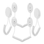 AOKWAWALIY Kemerler 4 Adet Kaybolmaya karşı halat kancası deri kemer cep telefonu standı dvd uzaktan kumanda ipi uzaktan kumanda kayışı Çelik tel Kordon güç kaynağı ilişki kurmak parantez