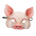AOKWAWALIY Korkunç maske, korkutucu hayvan maskeleri rüya kostümlü oyun, maskeli hayvan, cadılar bayramı maskesi, yetişkinler için hayvan maskeleri, hayvan kostümü, 3D domuz burnu emülsiyonu