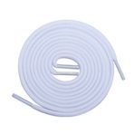 AOMIDI Kalın Ayakkabı Bağcıkları Yuvarlak Atletik Ayakkabı Bağcıkları (2 Çift) - Spor Ayakkabı ve Yürüyüş Bot Bağcıkları için, Beyaz, 45 inches (114 cm)