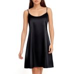 Aomig Bayan Saten Gecelik, Seksi Dantel Spagetti Askılı Kombinezon Kayma, V Yaka Dantelli Gecelik Gecelik, Kadınlar için Yumuşak Gecelik, Kadın Yazlık Babydoll Gecelik, Kadın Saten Sabahlık L XL,