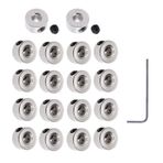 AONTOKY 20 Adet Kaplamalı İniş Dişli Durdurucu 0,8 cm x 0,3 cm RC Uçak Model Uçak için Tekerlek Yaka