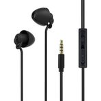 AooYu Uyku Kulaklığı - Ultra Esnek Silikon Kulak Tıkaçları Gürültü Önleme Kablolu Uyku Kulaklığı Uyku, Uykusuzluk, Horlama, Uçak Seyahati, Rahatlama, ASMR (Siyah) için Mikrofonlu Kulaklıklar