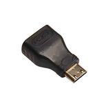 Aotejia mini HDMI TO HDMI male to Female adaptör dönüştürücü altın kaplama Connector HDMI v1.4 3D HDMI adaptörü siyah