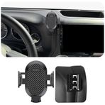 AOUKKL Jeep Wrangler JK JKU 2012-2017 Aksesuarlarına Uygun Araç Telefonu Tutacağı, Kalın Kılıflar Dostu, 4.7-7 inç Telefonlar için Cep Telefonu Montajı, 360 Derece Döndürme, Kurulumu Kolay