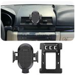 AOUKKL Mazda 3 2004-2013 Aksesuarlarına Uygun Araç Telefonu Tutacağı, Kalın Kılıflar Dostu, 4.7-7 inç Telefonlar için Cep Telefonu Montajı, 360 Derece Döndürme, Kurulumu Kolay