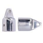 Aoutecen 2 adet tekne aksesuarı 316 paslanmaz çelik Bimini üst parça harici halka uç kapağı Top Fitting Marine Hardware tekne tentesi için