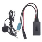 Aoutecen Araç Bluetooth Kablosuz Radyo Stereo AUX Adaptör Kablosu, Mikrofon Eller Serbest Adaptör Otomobil Elektronik Aksesuarları Bluetooth aux Yedek Alpine KCE-236B / CDA-9852 / E ile Uyumlu