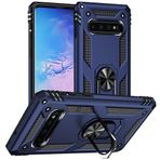 Aozuoton Samsung Galaxy S10 Kılıf, Askeri Sınıf 16 ft. Düşme Test Edilmiş Halka Darbeye Dayanıklı Koruyucu Telefon Kılıfı Samsung Galaxy S10 için, Mavi