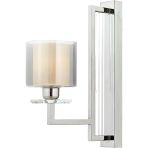AP-60190-1K Krom Kaplama Aplik E27 Metal Kristal 15X32CM