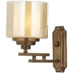 AP-60402-1E Eskitme Kaplama Aplik E27 Metal Cam 25X15CM