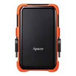 Apacer AC630 AP2TBAC630T-1 Siyah-Turuncu 2 TB Askeri Sınıf Darbeye Dayanıklı 2. USB 3.1 Taşınabilir Harddisk