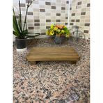 Apak Ahşap Çok Amaçlı Sunumluk Baharatlık Dekoratif Ahşap Tepsi 12,5 x 28 cm