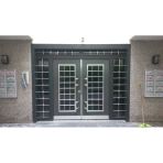 Apartman Giriş Kapısı Modelleri, Özel Imalat Antrasit Apartman Giriş Kapıları