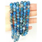 Apatit Taşı Faset Kesim Dizi 8mm