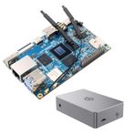 APBVIHL Turuncu Pi 5B 16GB Ram 128GB eMMC RK3588S 8 Çekirdekli 64 Bit Açık Kaynak İşlemci, Destek Turuncu Pi OS, Android, Zihinsel Kılıf ile Debian