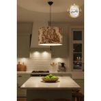 Apcasa Decor Toile De Jouy Vintage Kahverengi Sarkıt Avize