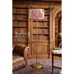APCASADECOR Metal Eskitme GOLD Ayak Toile de Jouy Vintage Lambader Kırmızı Başlık