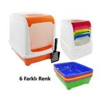 Apco 36 x 47 x 12 cm Kapalı Kedi Tuvaleti