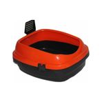Apco PetStyle 49.5x40x22 cm Kırmızı Comfort Kürekli Kedi Tuvaleti