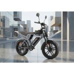 Ape Ryder Genon Ultra 750W Elektrikli Bisiklet Ayna Çanta ve El Gazı Hediyeli - Gri