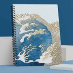 Apeirona Noktalı Defter | Takeda Serisi | 100 Sayfa | Spiralli | Sert Karton Kapak | Bullet Journal - 1 Adet - Bleu Azur