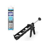 Apel Şeffaf Silikon 250 Ml + Silikon Tabancası Plastik Set