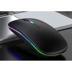 Apera BN28 Kablosuz Wireless Mouse Sessiz Tık RGB Aydınlatmalı Şarj Edilebilir (Mat Siyah)