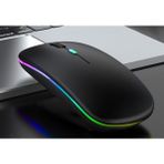 Apera BN28 Kablosuz Wireless Mouse Sessiz Tık Rgb Aydınlatmalı Şarj Edilebilir - Siyah